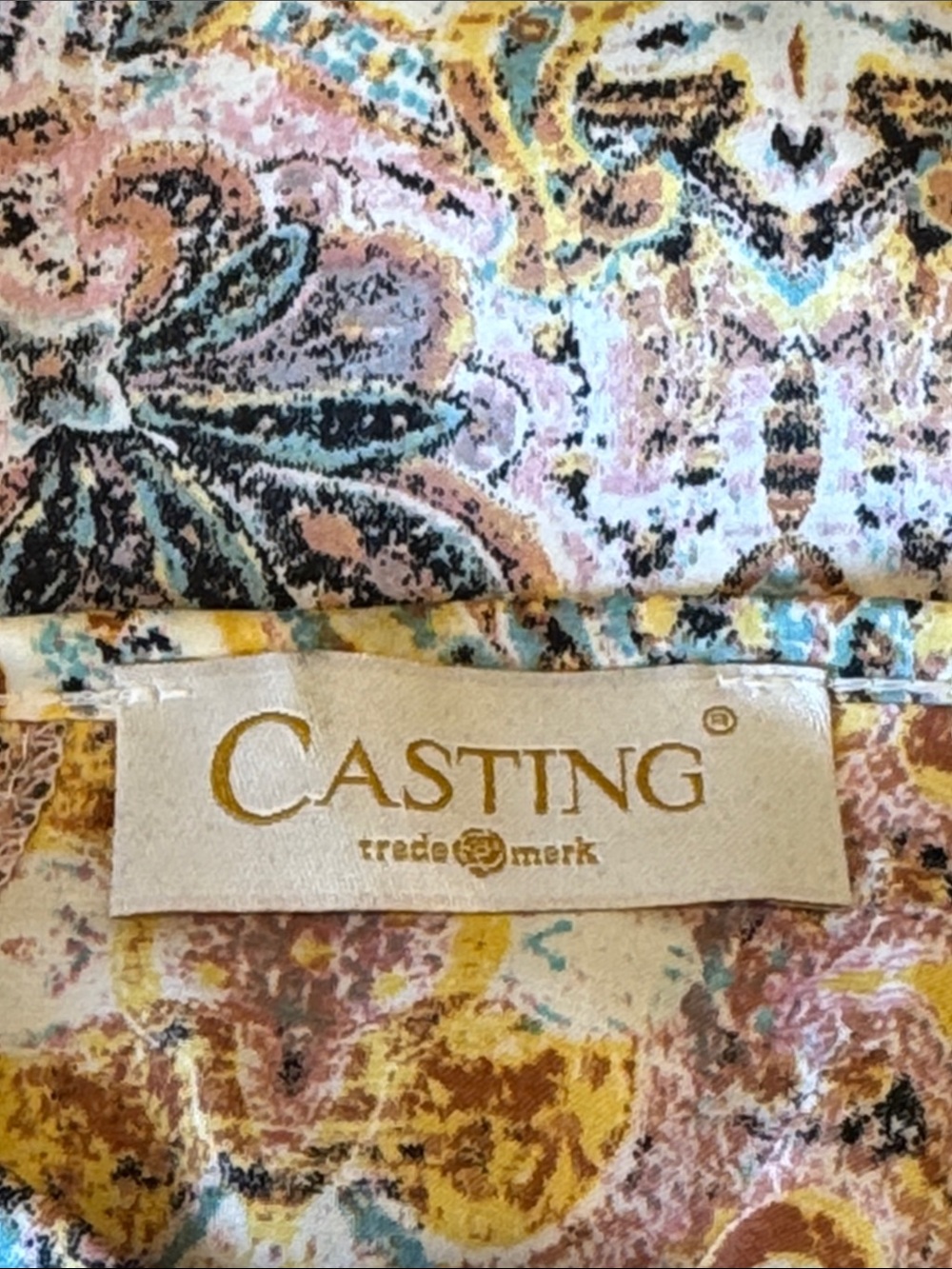 Casting Made in France Paisley Tunic Blouse Medium - Picture 8 of 9